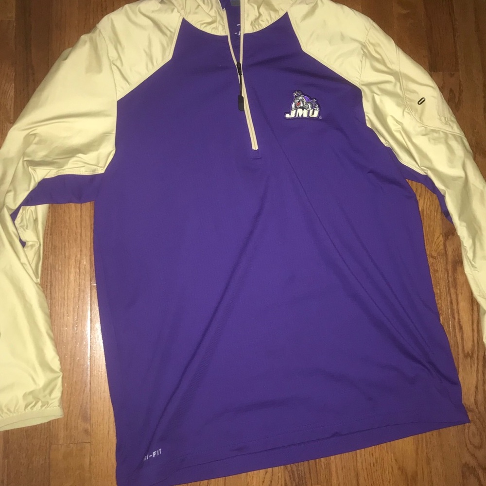 JMU College 1/4 zip Nike Elite jacket